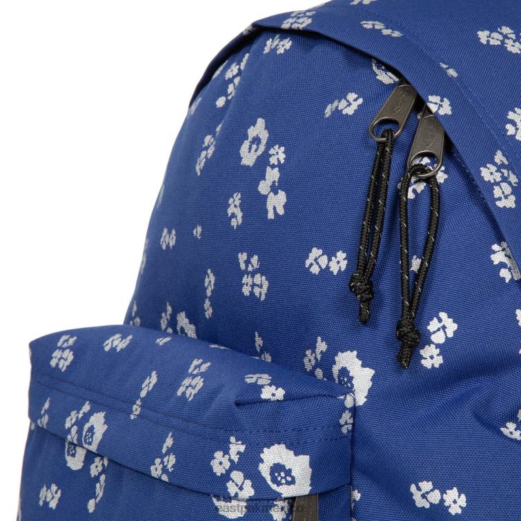 Eastpak pak\'r acolchado flor brillo azul marino 828F6140 mochilas