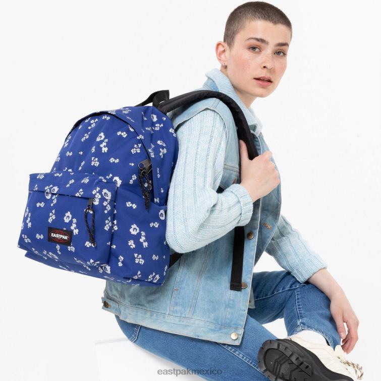 Eastpak pak\'r acolchado flor brillo azul marino 828F6140 mochilas